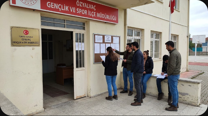 Özyalvaç Gençlik ve Spor Müdürlüğü'ne TYP ile 6 Aylık 5 Geçici İşçi Alınacak
